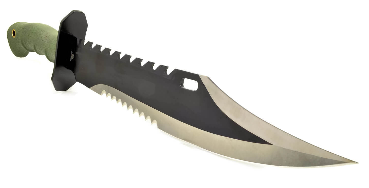 Massive Marine Force Recon Black Bowie Combat Fighter Survival Knife w