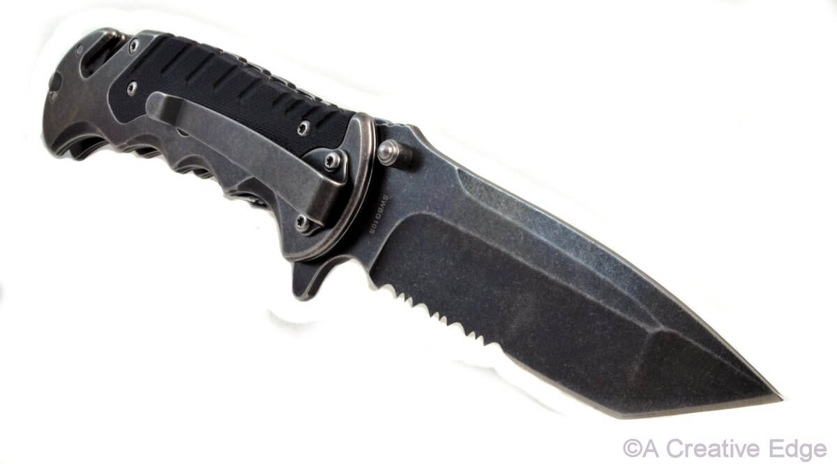 Smith & Wesson Folding Pocket Knife Border Guard Rescue Black Wash