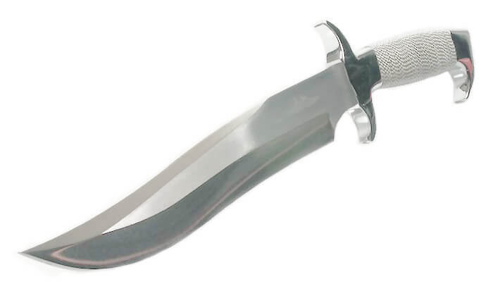 Gil Hibben's Big Highlander Bowie Knife -Leather Sheath