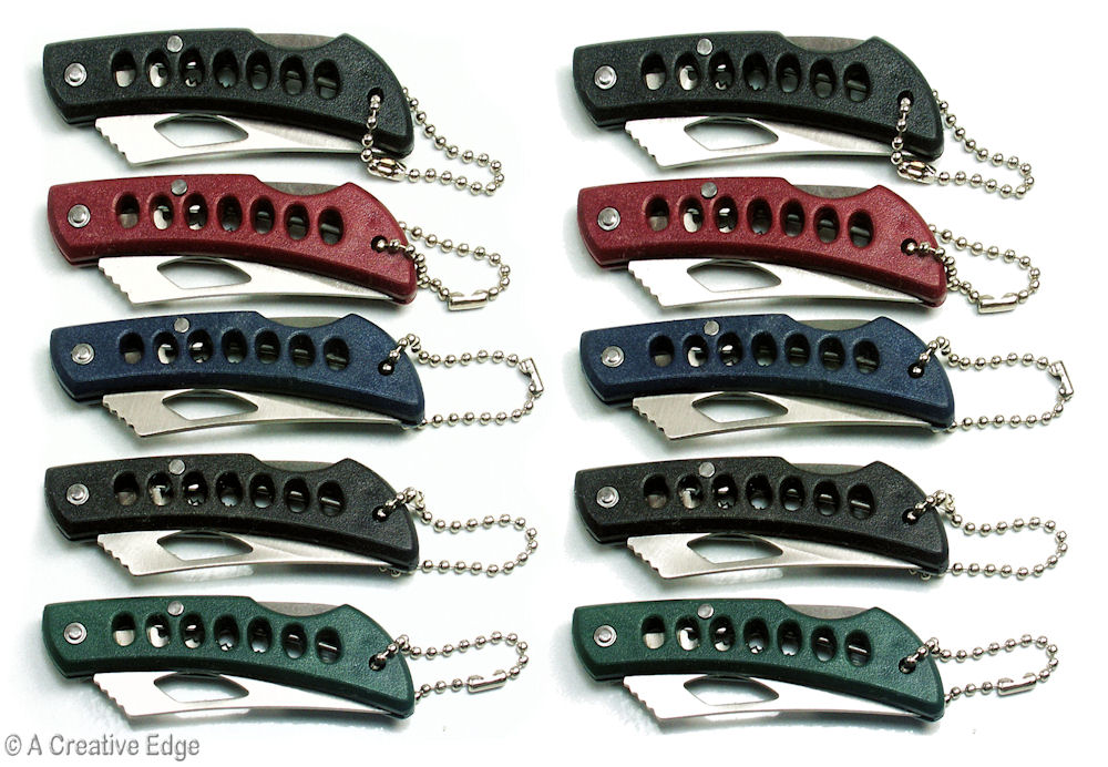 Premium Mini Key Chain Folding Locking Pocket Knives Wholesale Lot of