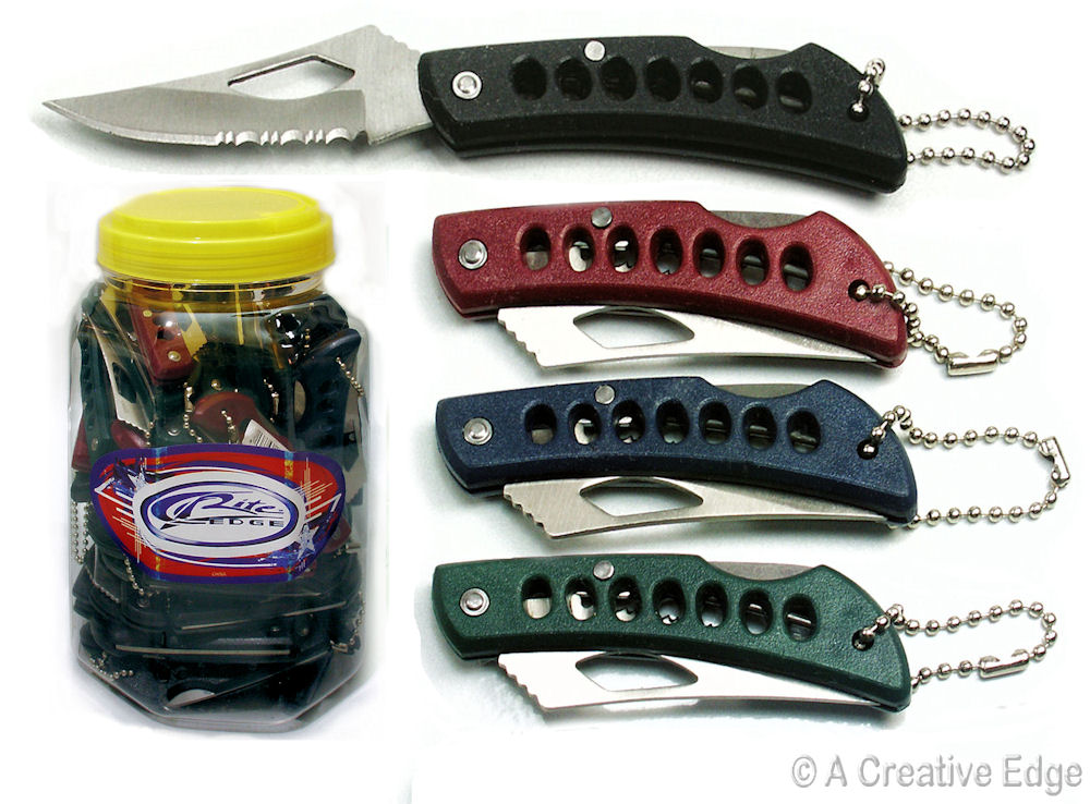 Premium Mini Key Chain Folding Locking Pocket Knives Wholesale Lot of
